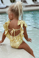 Maiô Penelope Estampa Barroco Amarelo - Empress Brasil Nacional