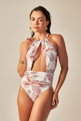 Body Donna Estampa Paisley Rosa - Empress Brasil Nacional