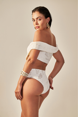 Body Elle Textura Jaquard Off White - Empress Brasil Nacional