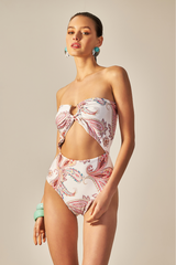 Body Scarf Estampa Paisley Rosa - Empress Brasil Nacional