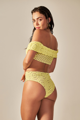 Body Elle Renda Amarelo - Empress Brasil Nacional