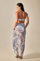 Canga Buzios Estampa Paisley Azul - Empress Brasil Nacional