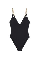 Body Lily Textura Flat Preto