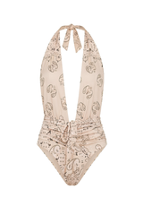 Body Donna Estampa Bandana Bege