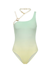 Body Aiko Estampa Degradê Verde Amarelo