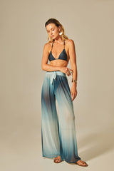 Calça Voil Estampa Degradê Azul - Empress Brasil Nacional