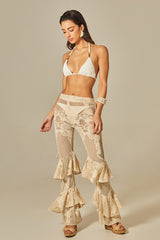 Calça Bell Renda Bege - Empress Brasil Nacional