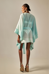 Quimono Voil Estampa Degradê Verde - Empress Brasil Nacional
