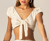 Top Cherie Textura Jaquard Off White - Empress Brasil Nacional