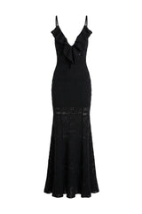 Vestido Martha Textura Jaquard Preto
