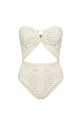 Body Scarf Textura Jaquard Off White