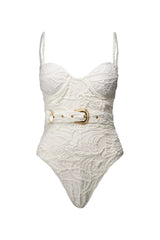 Body Margaux Textura Floral Off White - Empress Brasil Nacional