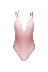 Body Gaia Estampa Degradê Rosa