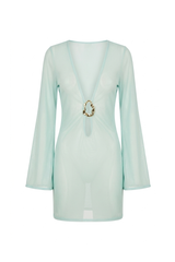 Vestido Sixty Short Estampa Degradê Verde