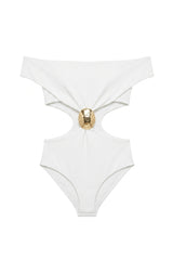 Body Elle Textura Flat Off White