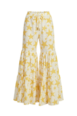 Calça Laura Estampa Star Amarelo