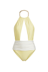 Body Donna Estampa Degradê Amarelo
