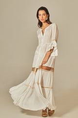 Vestido Gisele Off White - Empress Brasil Nacional