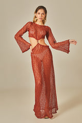 Vestido Rimini Cobre - Empress Brasil Nacional