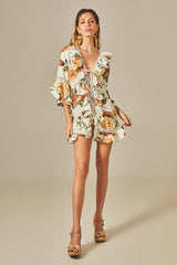 Vestido Isabel Estampa Rosas - Empress Brasil Nacional