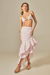 Saia Joana Estampa Pied de Poule - Empress Brasil Nacional