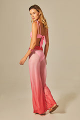 Calça Voil Estampa Degradê Rosa - Empress Brasil Nacional