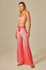 Calça Voil Estampa Degradê Rosa - Empress Brasil Nacional