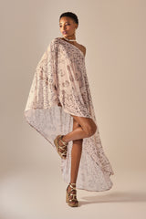 Kaftan Kaia Estampa Bandana Bege