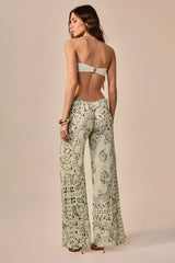 Calça Auren Estampa Bandana Verde