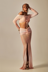 Top Tule Estampa Degradê Blush - Empress Brasil Nacional