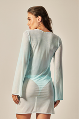 Vestido Sixty Curto Estampa Degradê Verde - Empress Brasil Nacional