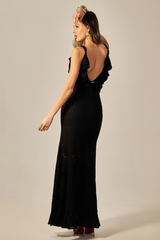 Vestido Martha Textura Jaquard Preto - Empress Brasil Nacional