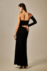 Vestido Tommy Textura Flat Preto - Empress Brasil Nacional