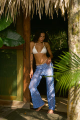 Calça Formentera Renda Azul - Empress Brasil Nacional