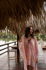 Kaftan Maresias Estampa Paisley Verde - Empress Brasil Nacional