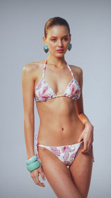 Biquini Ripple Estampa Paisley Rosa