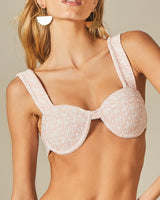 Biquíni Bouche Textura Tweed Rosa - Empress Brasil Nacional