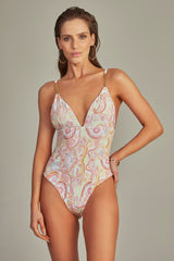 Body Nice Estampa Paisley Verde - Empress Brasil Nacional
