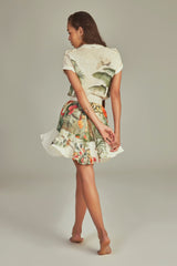 Vestido Trench Curto Estampa Tropical Paradise - Empress Brasil Nacional