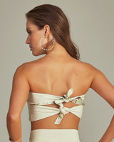 Cropped Bustier Estampa Tropical Paradise - Empress Brasil Nacional