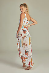 Saia Ruffle Estampa Pop Art - Empress Brasil Nacional