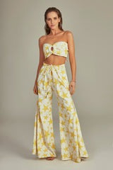 Pantalona Lydia Estampa Star Amarelo - Empress Brasil Nacional