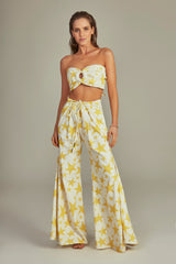 Pantalona Lydia Estampa Star Amarelo - Empress Brasil Nacional