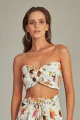 Bustier Cropped Estampa Pop Art - Empress Brasil Nacional