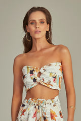 Bustier Cropped Estampa Pop Art - Empress Brasil Nacional