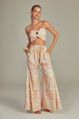 Pantalona Lydia Estampa Paisley Verde - Empress Brasil Nacional