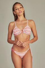 Biquini Bellini Estampa Chevron Rosa - Empress Brasil Nacional