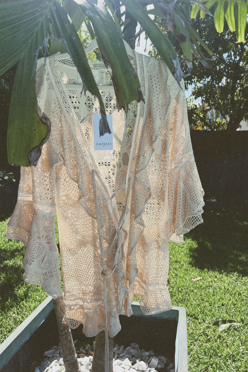 Vestido Isabel Renda Bege - Empress Brasil Nacional