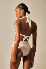 Biquini Barbara Textura Flat Off White - Empress Brasil Nacional