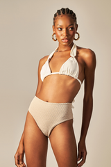 Biquini Barbara Textura Flat Off White - Empress Brasil Nacional